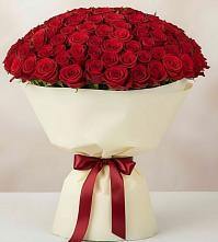 Букет 101 Красная роза Милано в Тбилисской