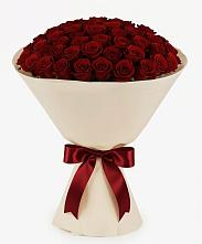 Букет 101 Бордовая роза Блэк Бакарра в Тбилисской
