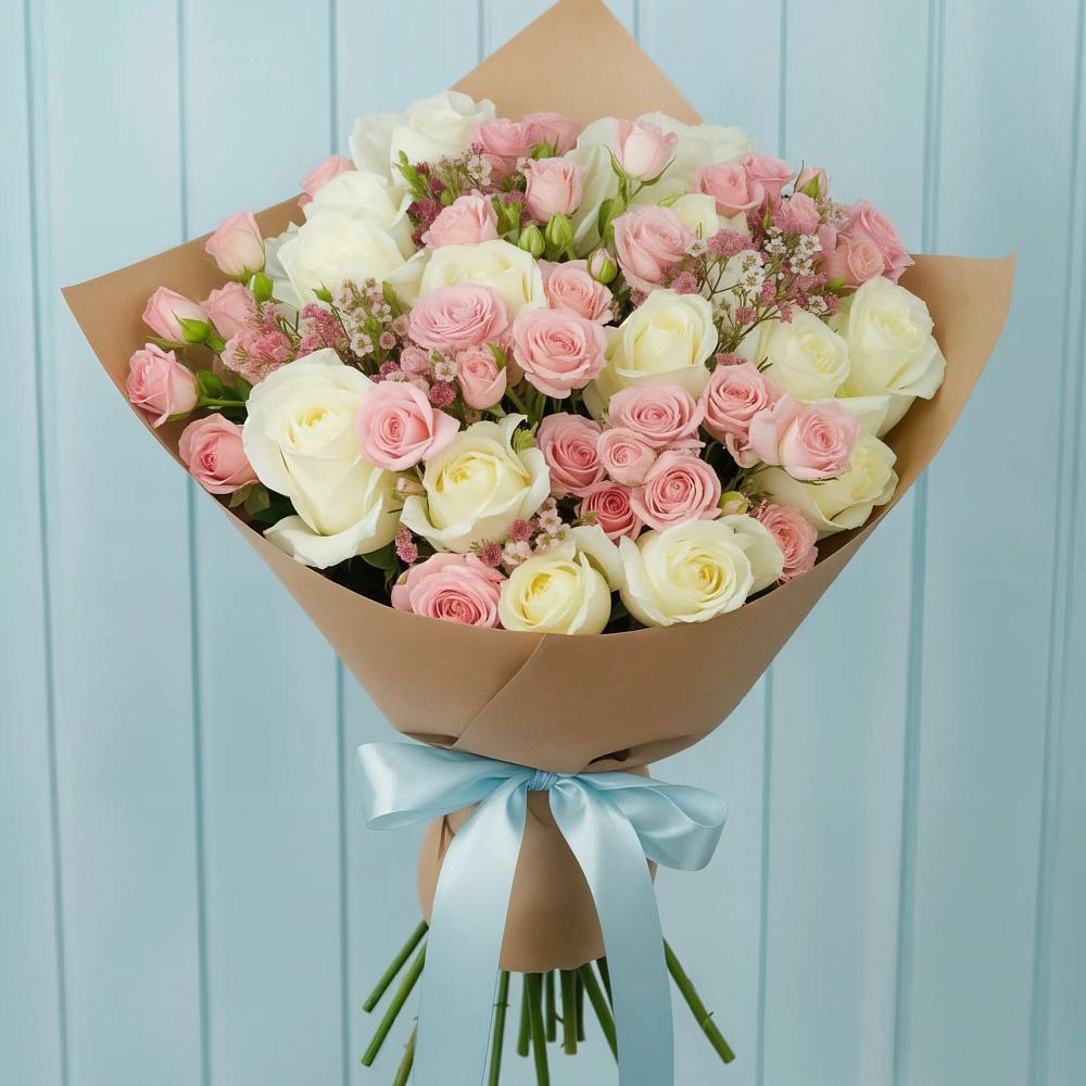 Букет цветов из: Розы в Тбилисской