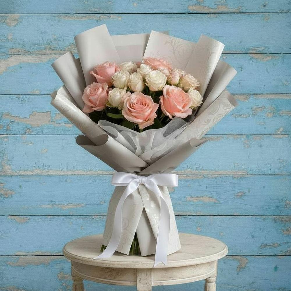 Букет цветов из: Розы в Тбилисской