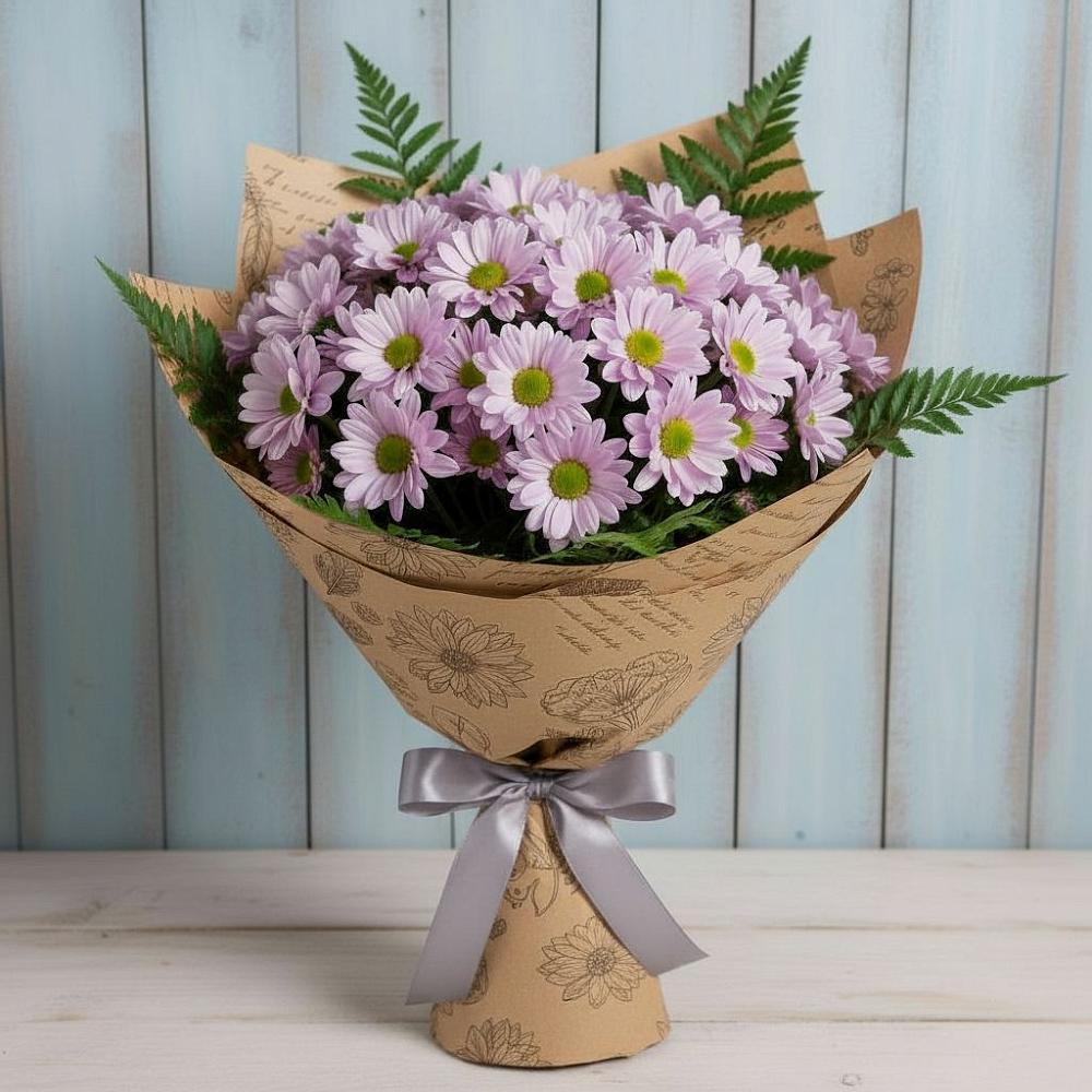 Букет цветов из: Хризантемы в Тбилисской