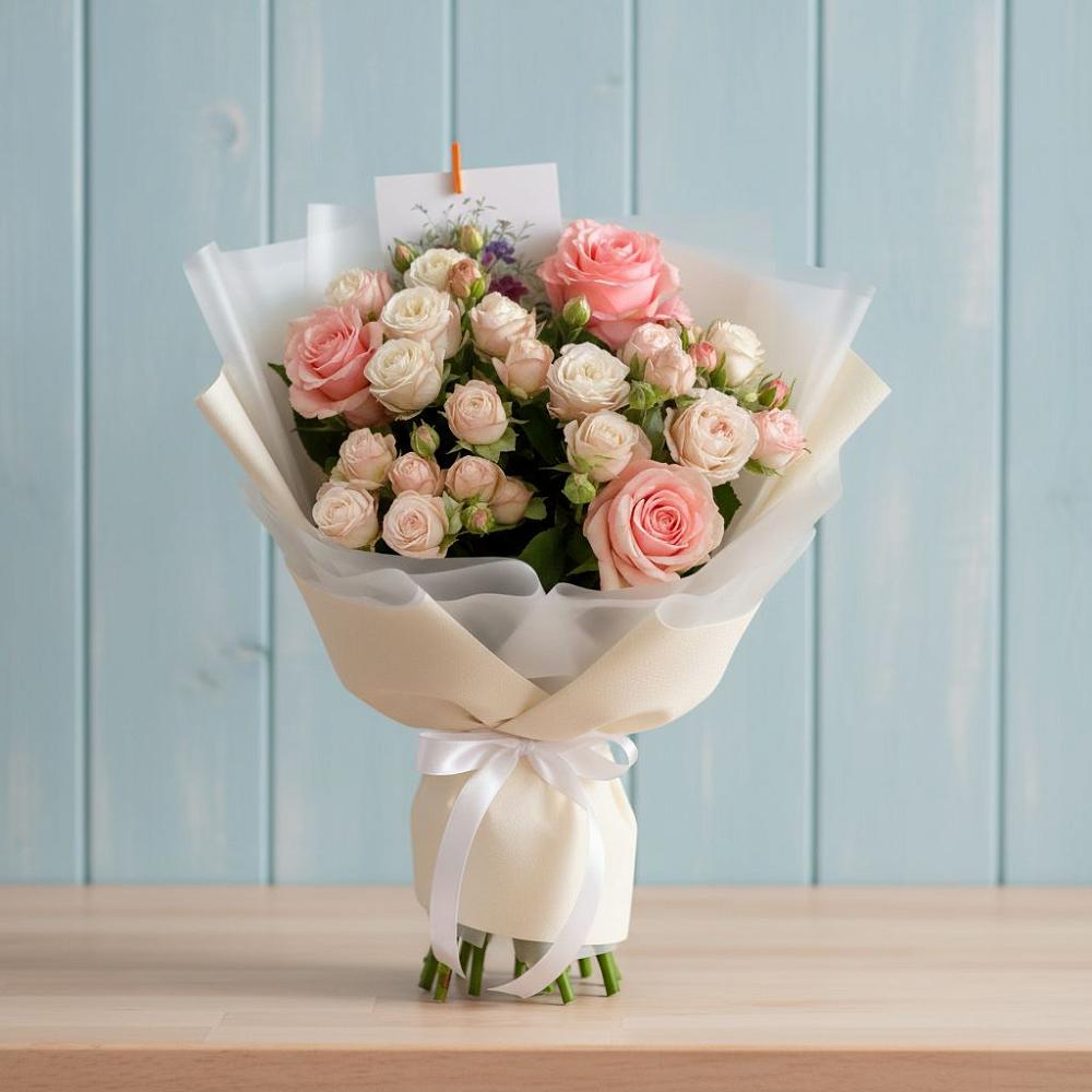 Букет цветов из: Розы в Тбилисской