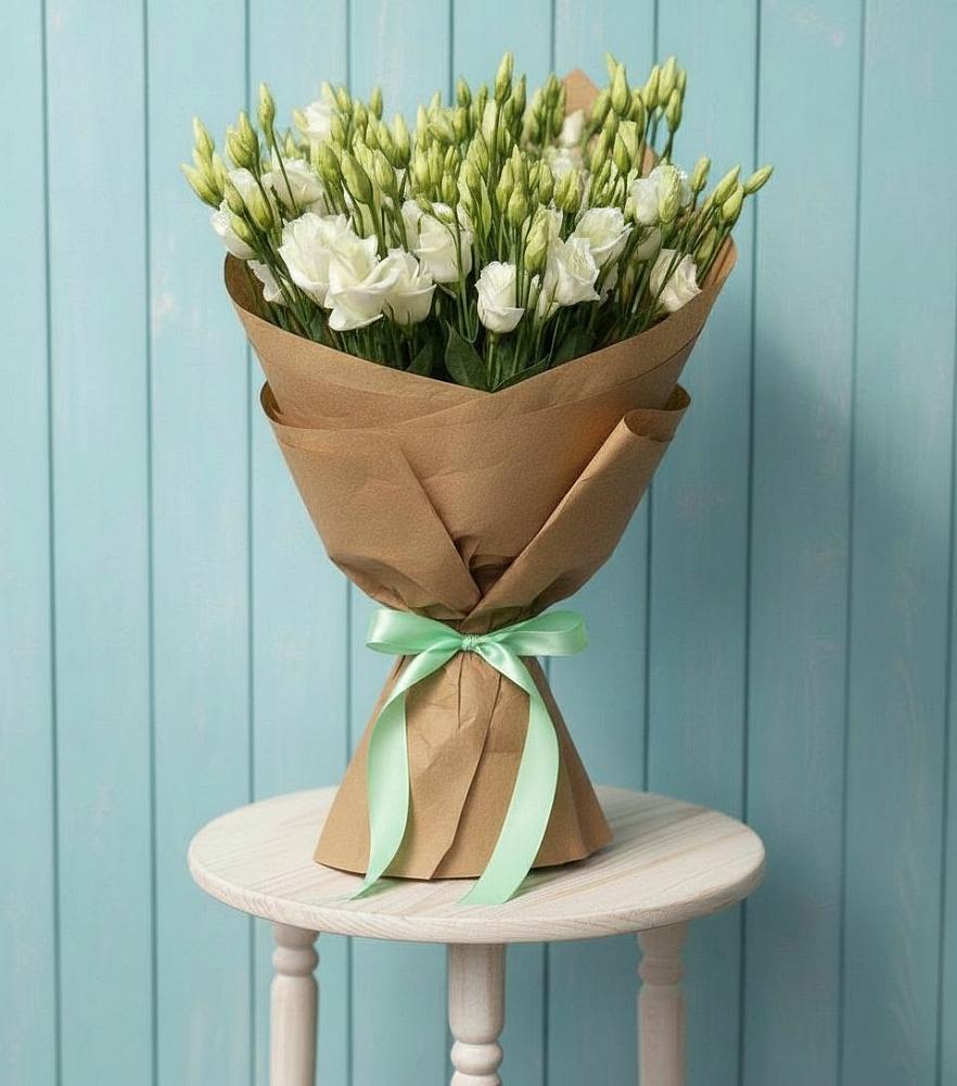 Букет цветов из: Лизиантусы в Тбилисской