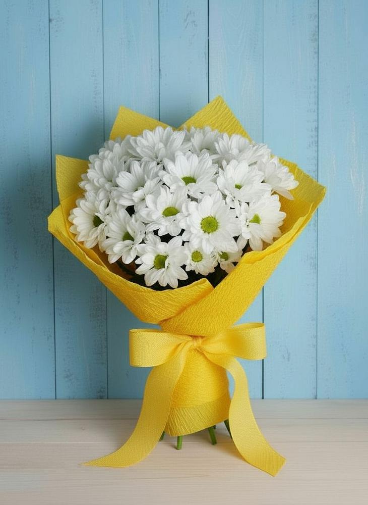 Букет цветов из: Хризантемы в Тбилисской