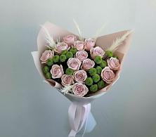 Букет цветов из:  Розы и Хризантемы в Тбилисской