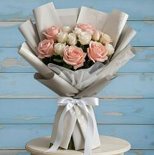 Букет цветов из:  Розы #REPLACE_PRED# Тбилисской