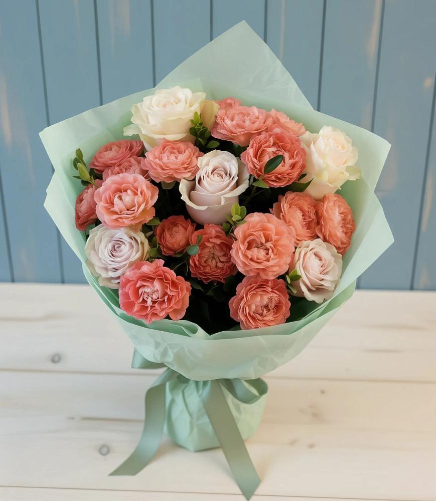 Букет цветов из: Розы в Тбилисской