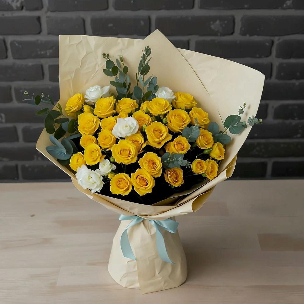 Букет цветов из: Розы в Тбилисской