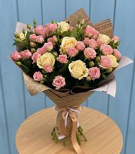 Букет цветов из:  Розы в Тбилисской