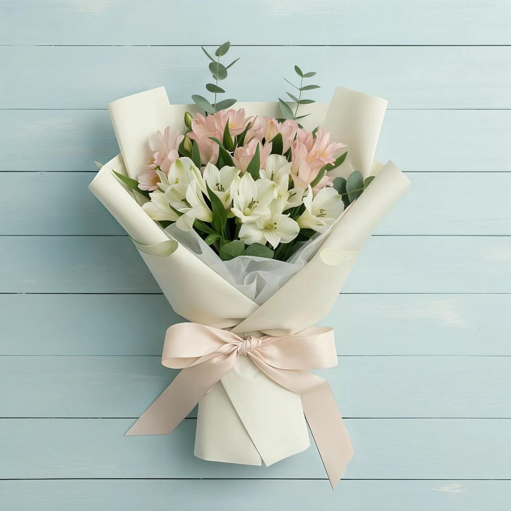 Букет цветов из: Альстромерии в Тбилисской