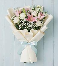 Букет цветов из:  Лилии в Тбилисской
