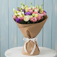 Букет цветов из:  Лизиантусы в Тбилисской